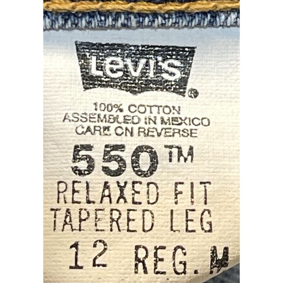 Vintage 90s Levi Strauss 550 Jeans Women's 12 M Relaxed Fit Tapered Leg USA - Picture 13 of 16